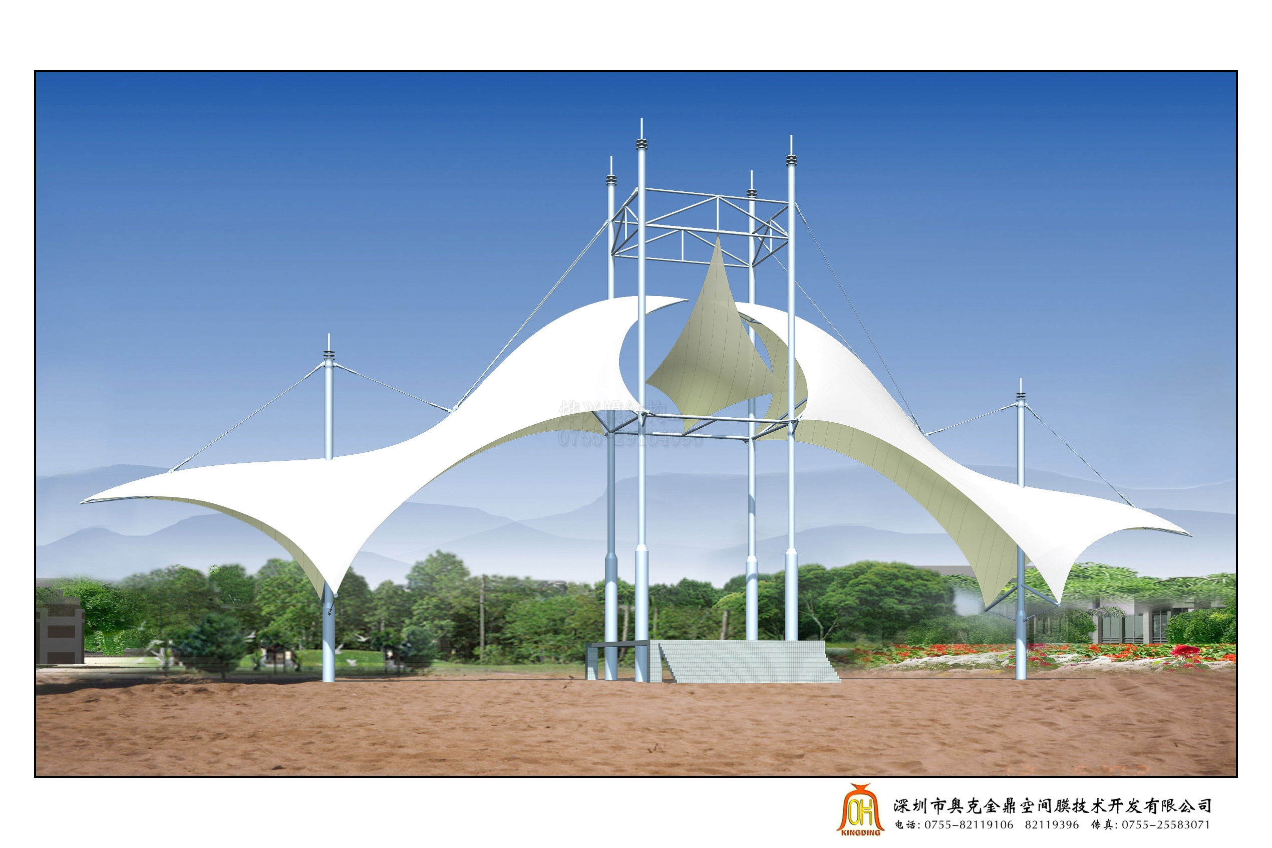 景觀膜結構建筑的優(yōu)勢