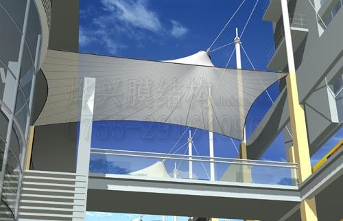 走廊通道膜結(jié)構雨棚
