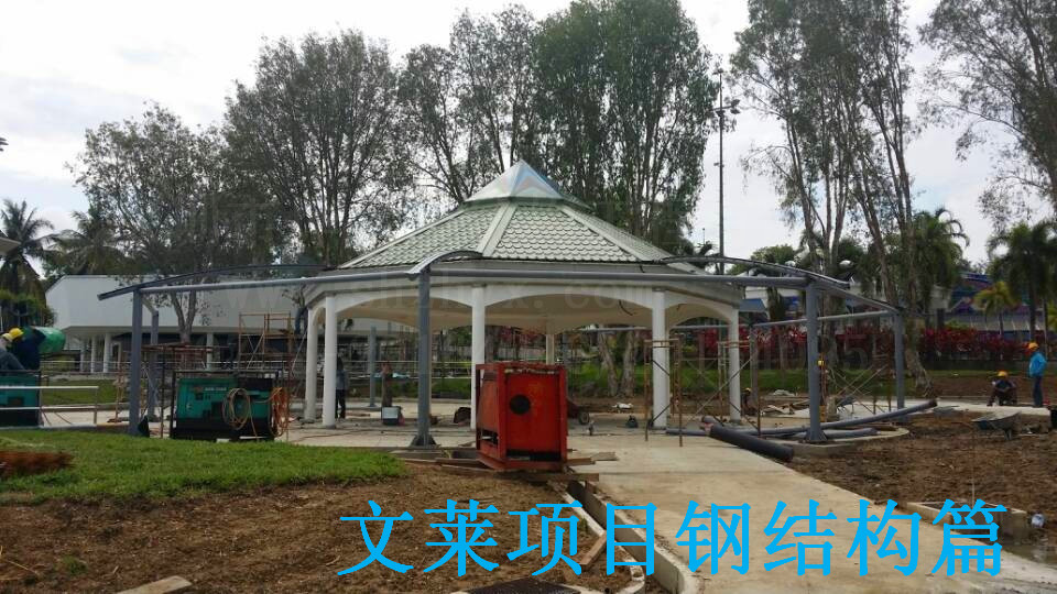 文萊項目鋼結構安裝接近尾聲啦！