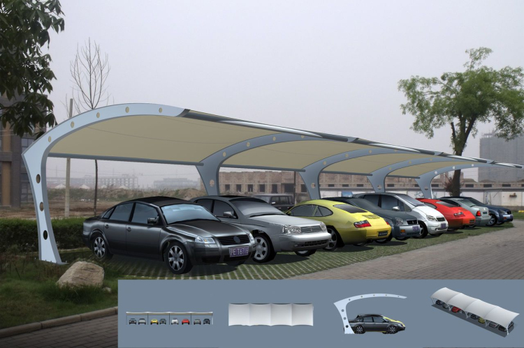 膜結(jié)構(gòu)車(chē)棚海量結(jié)構(gòu)造型參考，燁興膜結(jié)構(gòu)公司在線(xiàn)提供