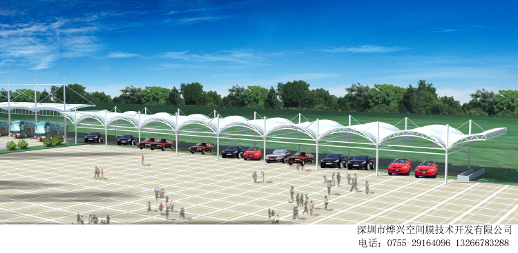 烏云遮不住太陽，鋼結(jié)構(gòu)車棚不怕火煉！