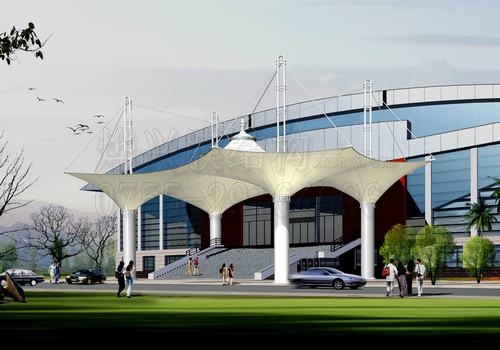 膜結(jié)構(gòu)入口雨棚—深圳市燁興膜結(jié)構(gòu)工程有限公司 膜結(jié)構(gòu)入口雨棚
